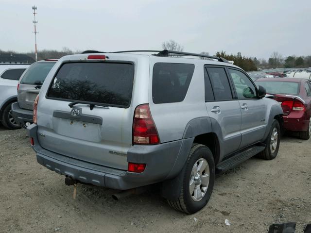 JTEBT14R630009106 - 2003 TOYOTA 4RUNNER SR SILVER photo 4