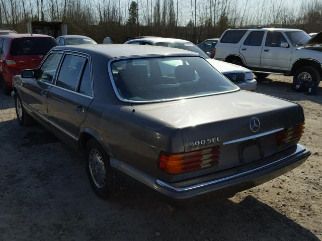 WDBCA37D8FA192421 - 1985 MERCEDES-BENZ 500 SEL CHARCOAL photo 3