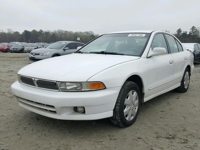 4A3AA46G61E215414 - 2001 MITSUBISHI GALANT ES WHITE photo 2