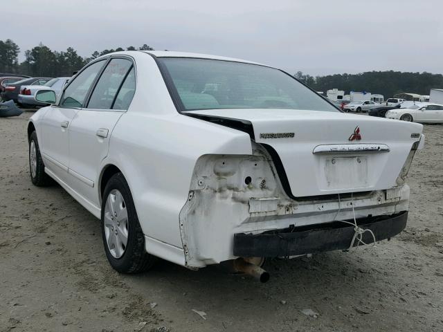 4A3AA46G61E215414 - 2001 MITSUBISHI GALANT ES WHITE photo 3