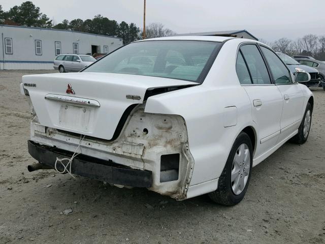 4A3AA46G61E215414 - 2001 MITSUBISHI GALANT ES WHITE photo 4