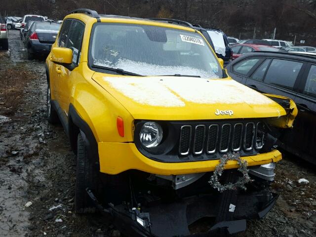 ZACCJBBT0GPE19385 - 2016 JEEP RENEGADE L YELLOW photo 1