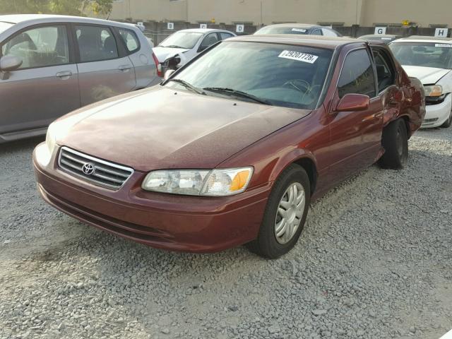 4T1BG22K61U041091 - 2001 TOYOTA CAMRY CE BURGUNDY photo 2