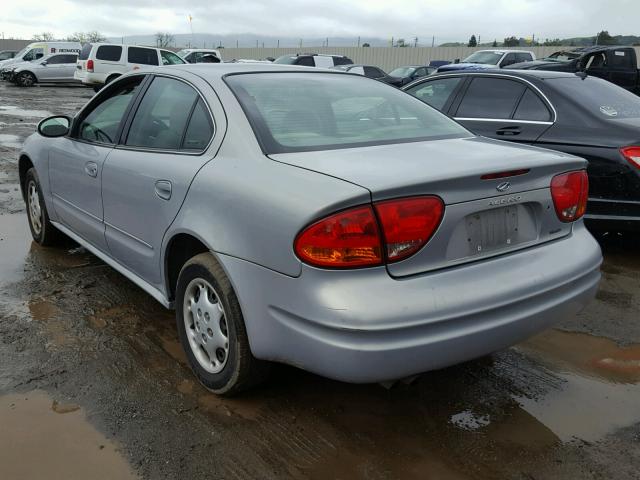 1G3NL52E1YC321140 - 2000 OLDSMOBILE ALERO GL SILVER photo 3