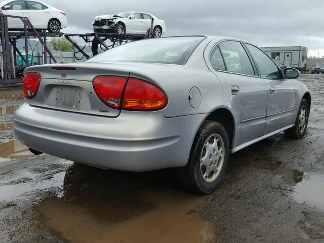 1G3NL52E1YC321140 - 2000 OLDSMOBILE ALERO GL SILVER photo 4