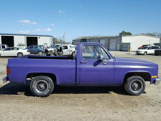 1GCDR14HXHS180620 - 1987 CHEVROLET R10 PURPLE photo 10