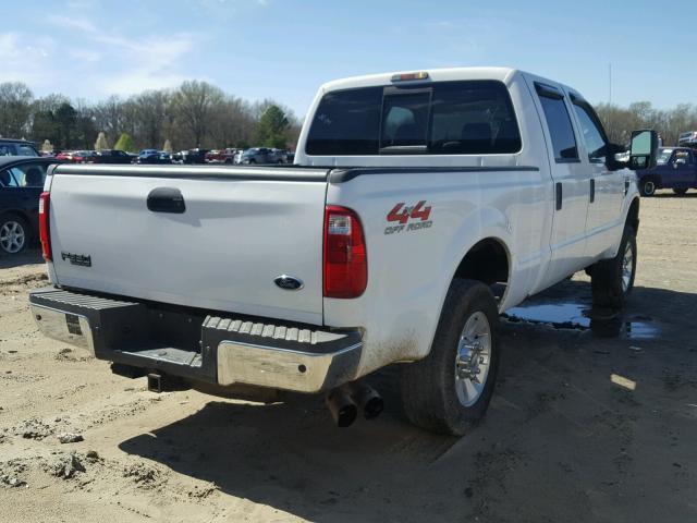 1FTSW21R98EC73386 - 2008 FORD F250 SUPER WHITE photo 4