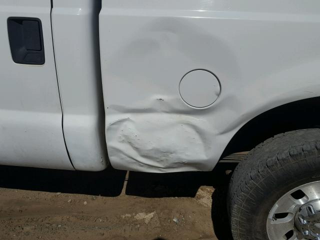 1FTSW21R98EC73386 - 2008 FORD F250 SUPER WHITE photo 9