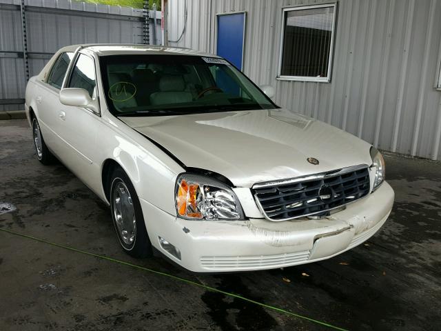 1G6KE57Y01U207620 - 2001 CADILLAC DEVILLE DH WHITE photo 1