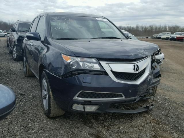 2HNYD2H67AH002749 - 2010 ACURA MDX TECHNO BLUE photo 1