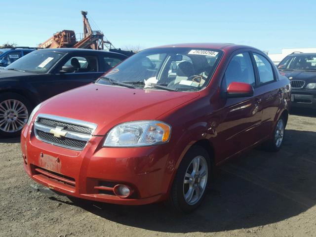 KL1TG5DE6BB115809 - 2011 CHEVROLET AVEO LT RED photo 2