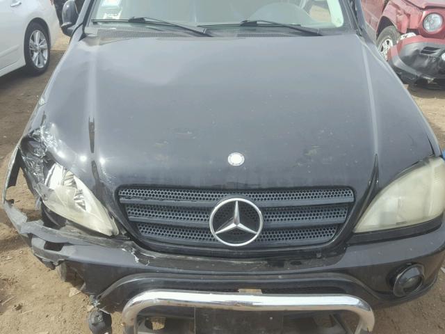 4JGAB54EX1A251438 - 2001 MERCEDES-BENZ ML 320 BLACK photo 7