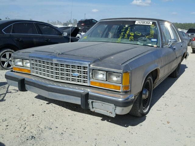 2FABP43F4GX215944 - 1986 FORD LTD CROWN GRAY photo 2