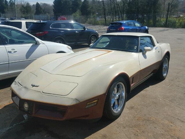 1G1AY8760B5106288 - 1981 CHEVROLET CORVETTE TWO TONE photo 2