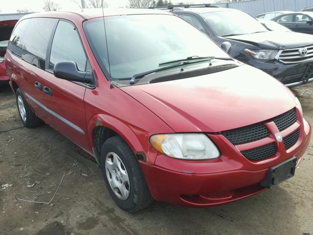 1B4GP24332B606486 - 2002 DODGE GRAND CARA RED photo 1