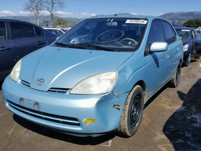 JT2BK12U310032766 - 2001 TOYOTA PRIUS TEAL photo 2