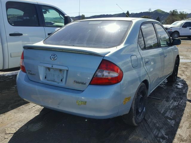 JT2BK12U310032766 - 2001 TOYOTA PRIUS TEAL photo 4