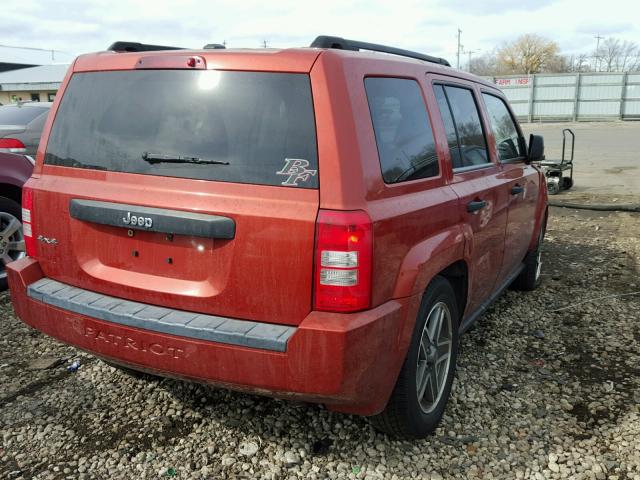 1J4FF28BX9D118079 - 2009 JEEP PATRIOT SP ORANGE photo 4