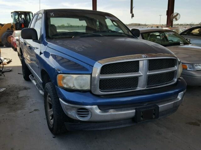 1D7HU18N72S593186 - 2002 DODGE RAM 1500 BLUE photo 1