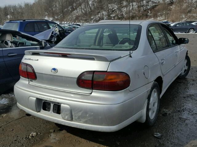 1G1NE52J816193662 - 2001 CHEVROLET MALIBU LS ვერცხლისფერი ფოტო 4