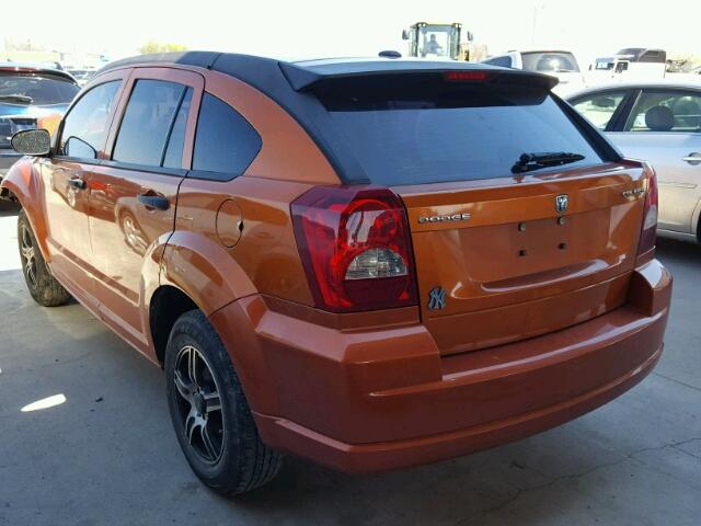 1B3CB1HA3BD262747 - 2011 DODGE CALIBER EX ORANGE photo 3