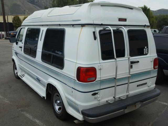 2B7HB21Y6SK554271 - 1995 DODGE RAM VAN B2 WHITE photo 3