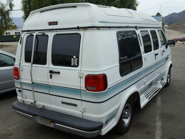 2B7HB21Y6SK554271 - 1995 DODGE RAM VAN B2 WHITE photo 4