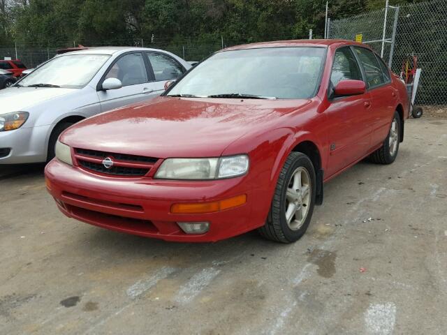 JN1CA21D3XT223510 - 1999 NISSAN MAXIMA GLE RED photo 2