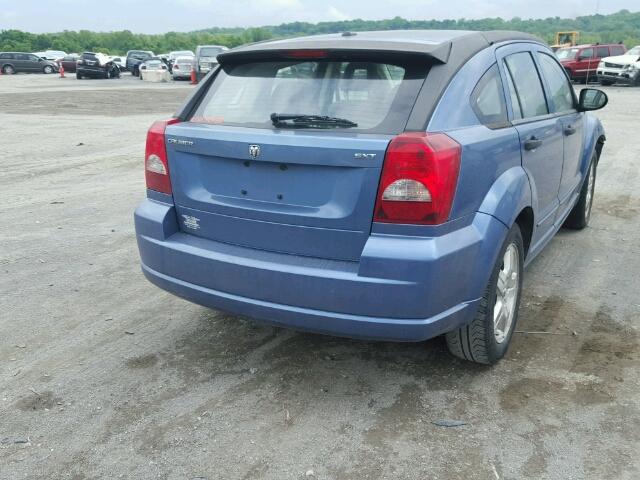 1B3HB48B47D214181 - 2007 DODGE CALIBER SX BLUE photo 4