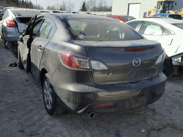 JM1BL1SFXA1295093 - 2010 MAZDA 3 I GRAY photo 3