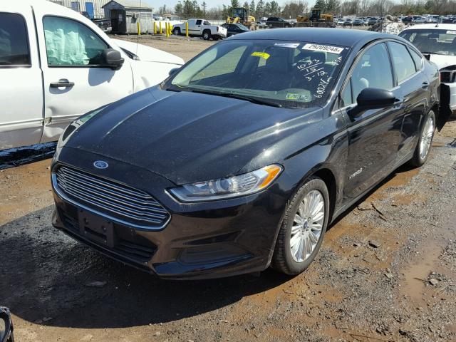 3FA6P0UU5FR116392 - 2015 FORD FUSION S H BLACK photo 2