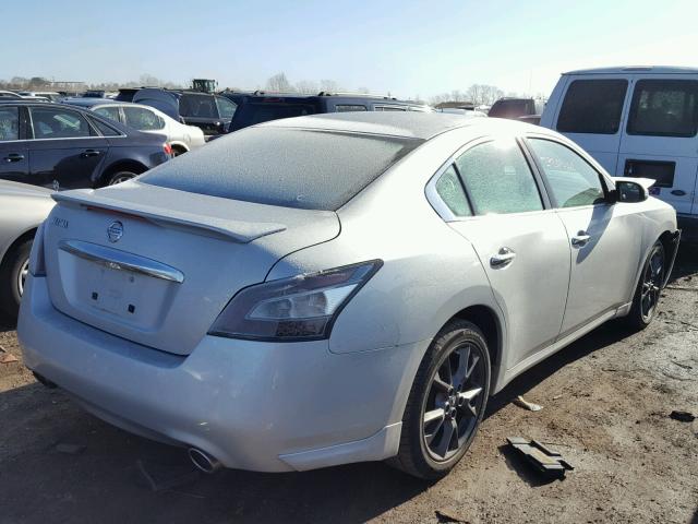 1N4AA5AP8EC480486 - 2014 NISSAN MAXIMA S SILVER photo 4