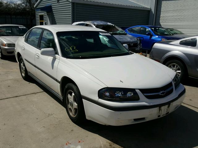 2G1WF52E039315740 - 2003 CHEVROLET IMPALA WHITE photo 1