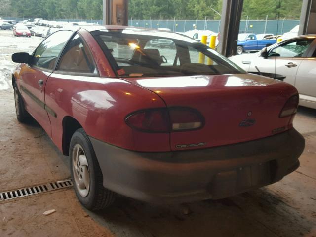 1G1JC1243VM127058 - 1997 CHEVROLET CAVALIER B RED photo 3