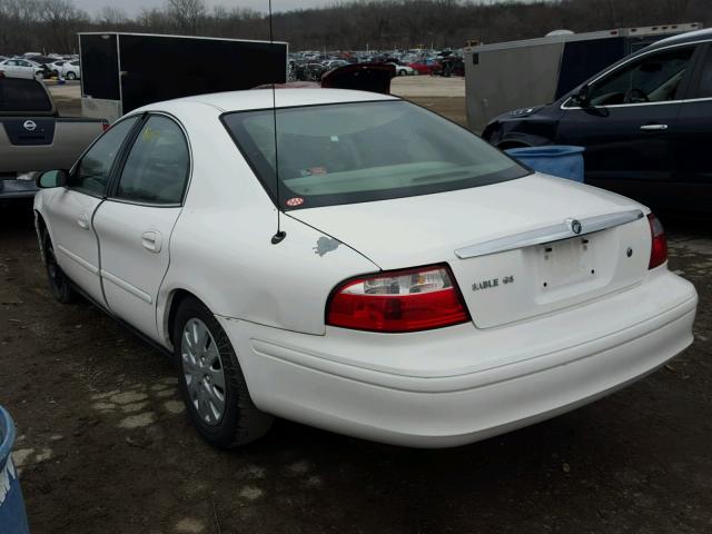 1MEFM50U95A603169 - 2005 MERCURY SABLE GS WHITE photo 3