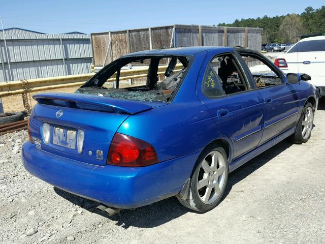 3N1AB51D35L583397 - 2005 NISSAN SENTRA SE- BLUE photo 4