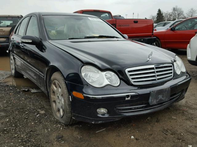 WDBRF81J75F648370 - 2005 MERCEDES-BENZ C 240 4MAT BLACK photo 1