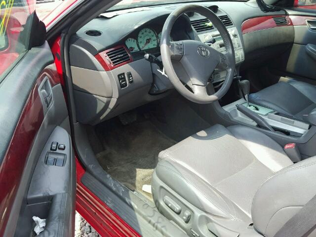 4T1CA38P35U043546 - 2005 TOYOTA CAMRY SOLA RED photo 9