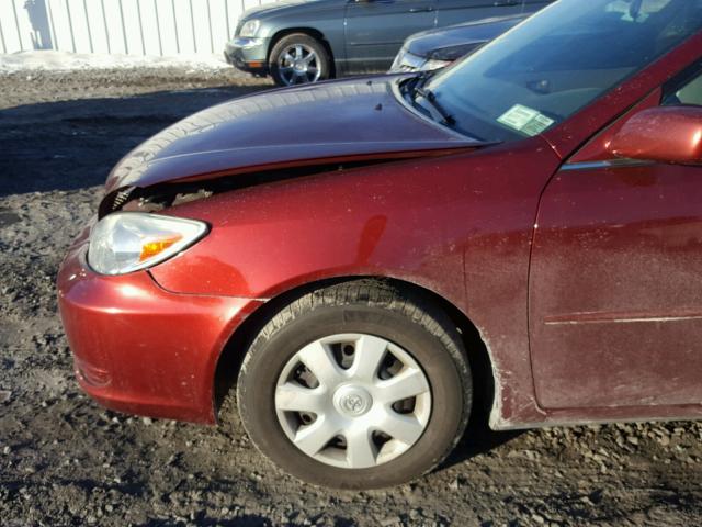 4T1BE32K03U246596 - 2003 TOYOTA CAMRY LE MAROON photo 9