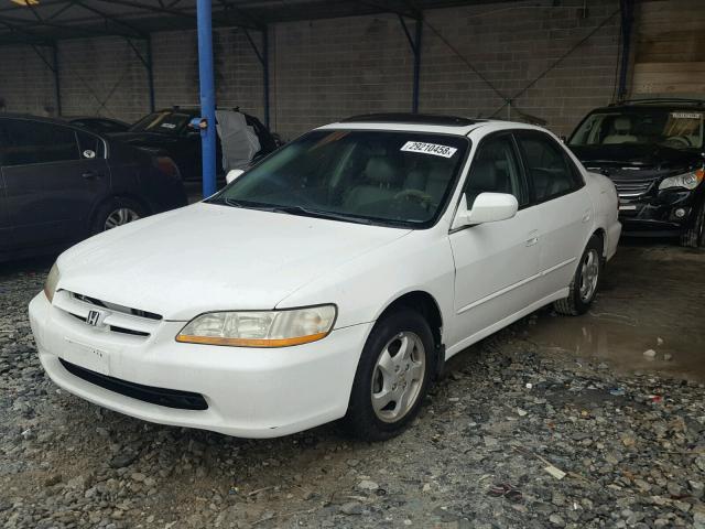 1HGCG5667YA151880 - 2000 HONDA ACCORD EX WHITE photo 2