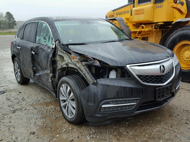 5FRYD4H41EB035563 - 2014 ACURA MDX TECHNO BLACK photo 1