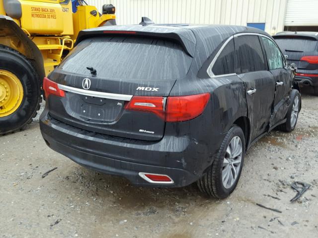 5FRYD4H41EB035563 - 2014 ACURA MDX TECHNO BLACK photo 4