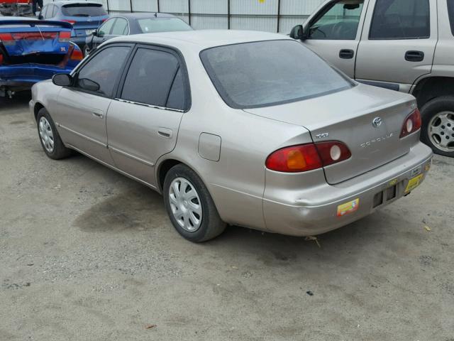 1NXBR12E92Z602528 - 2002 TOYOTA COROLLA CE GOLD photo 3