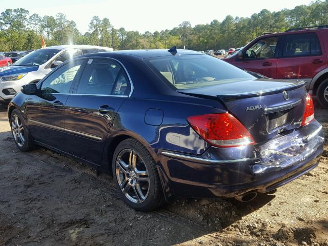 JH4KB16585C000330 - 2005 ACURA RL BLUE photo 3