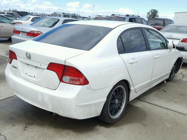 1HGFA16596L076289 - 2006 HONDA CIVIC LX WHITE photo 4