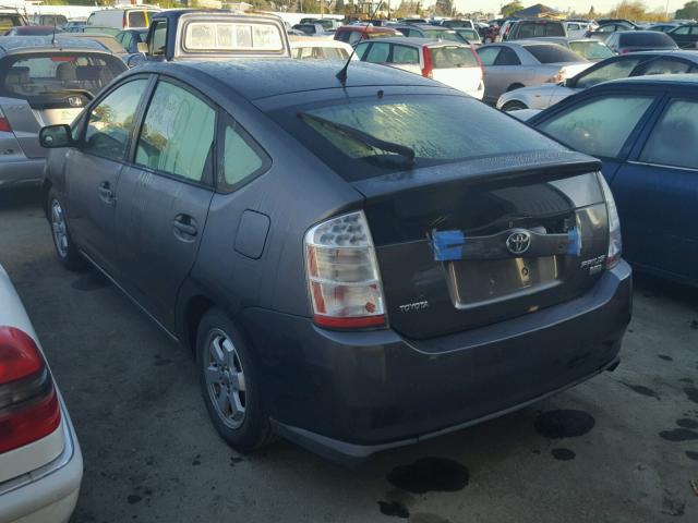 JTDKB20U263190618 - 2006 TOYOTA PRIUS CHARCOAL photo 3