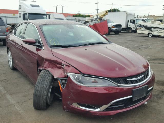 1C3CCCCB2FN691972 - 2015 CHRYSLER 200 C MAROON photo 1