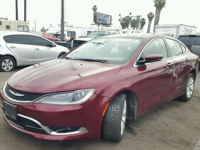 1C3CCCCB2FN691972 - 2015 CHRYSLER 200 C MAROON photo 2