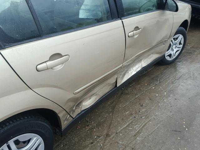 1G1ZS58F77F262265 - 2007 CHEVROLET MALIBU LS ოქროსფერი ფოტო 9