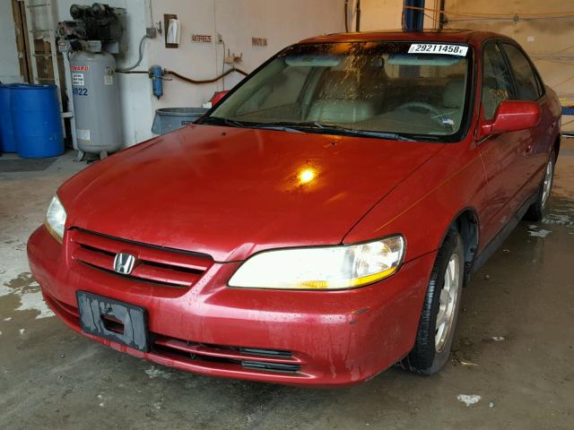 JHMCG56742C015529 - 2002 HONDA ACCORD SE BURGUNDY photo 2